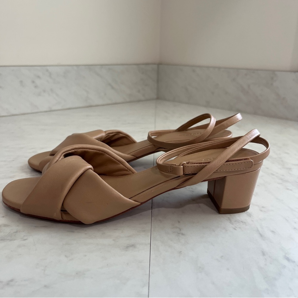 VINCE Rosalie Block-Heel Leather Sandals